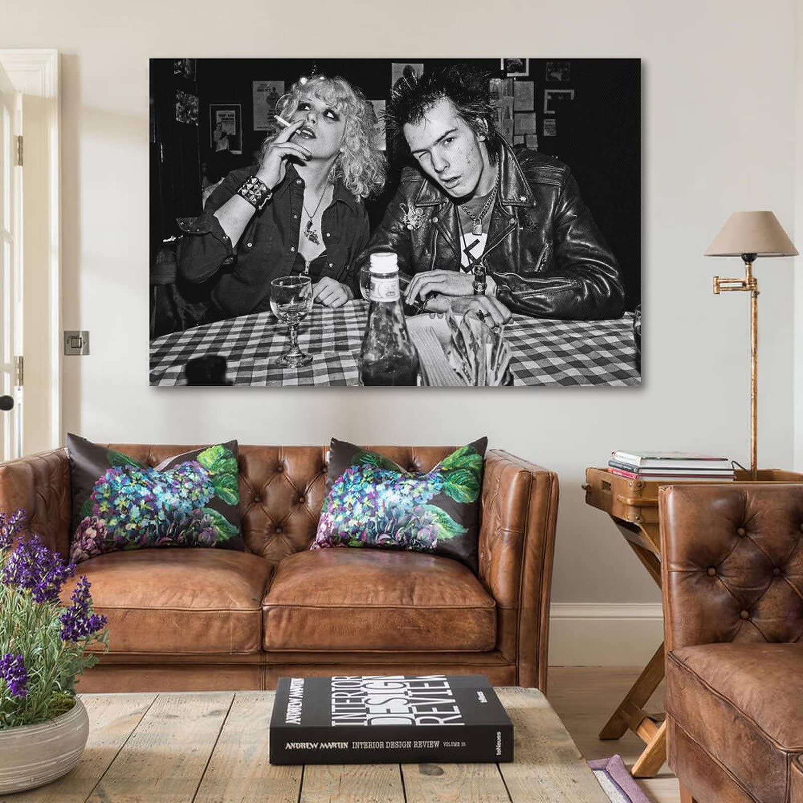 Amazon.com: HOWhite Sid Vicious Nancy Spungen Poster Canvas Art